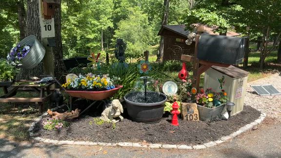 Planter Turned Water Fountain