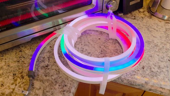 Hampton Bay Smart 1000 Lumen 16 ft. White 120V Plug-in/12V Neon